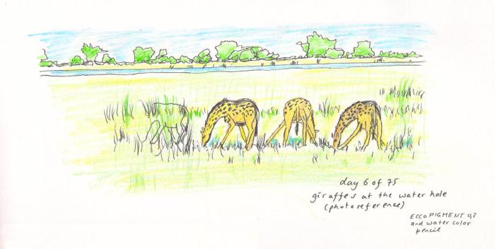 giraffe #5 day 6of75