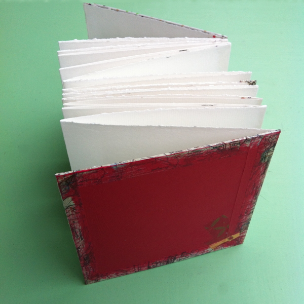 2014-08-01 first handmade folded sketchbook