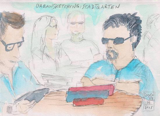20150629 urban sketching at stadtgarten 75dpi