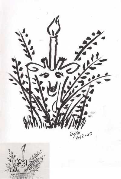 Oct famous artists giraffe #2 original und "heist"